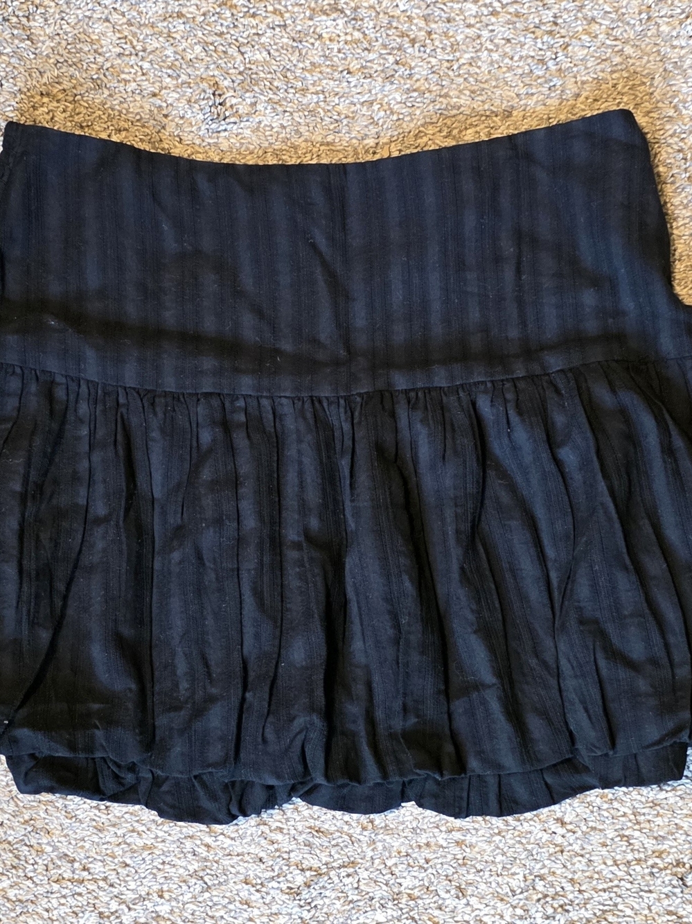 American Eagle Outfitters Black Tiered Mini Skirt